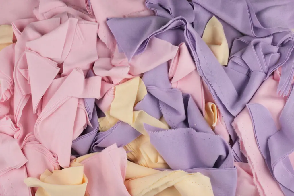 Material scraps - pink and purple