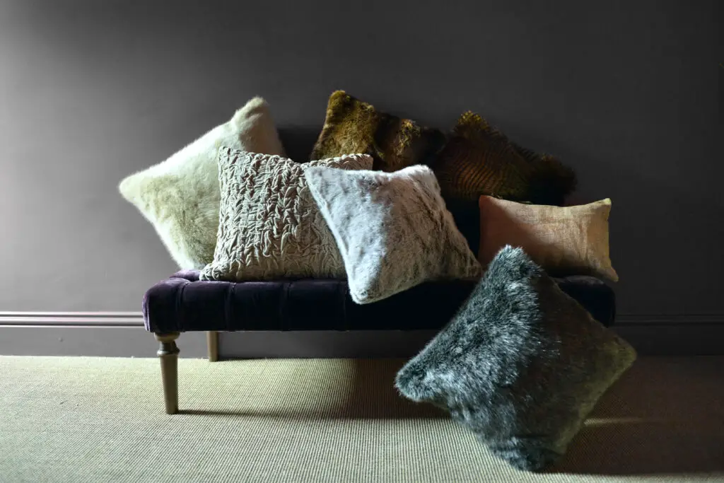 Make cushions, pillows and throws. Grey Room