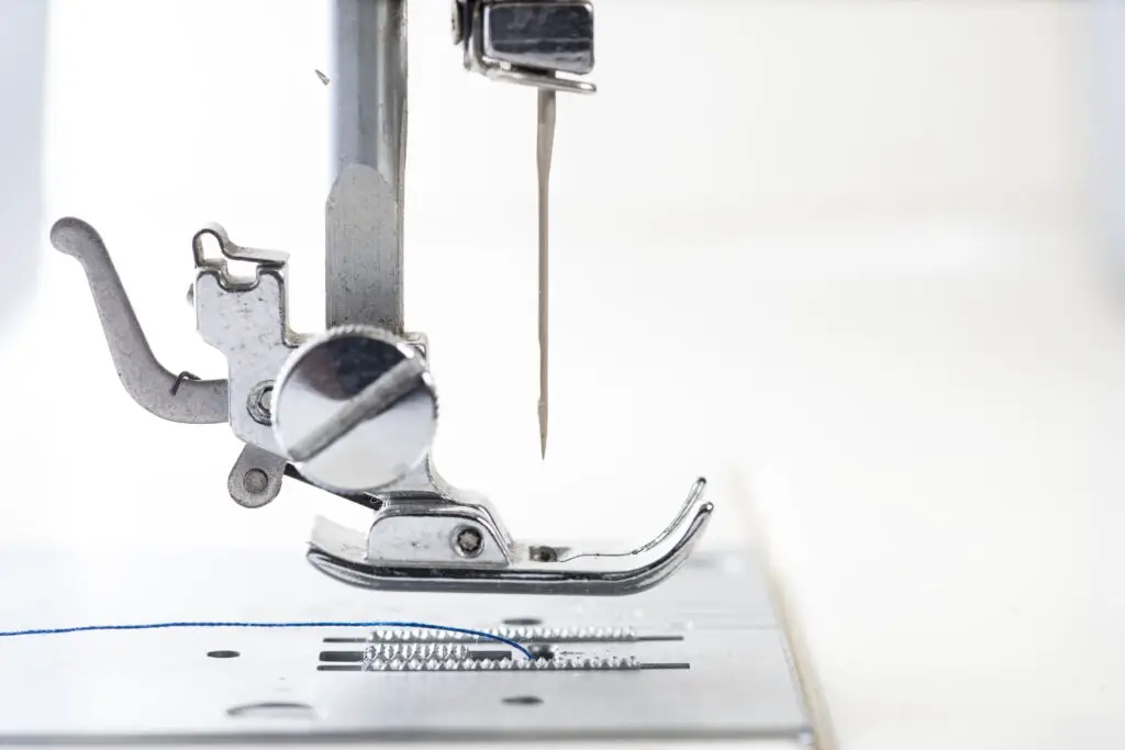 Sewing Machine Needle Close Up