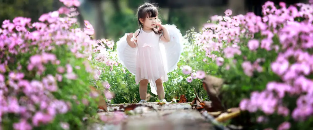 Little fairy surrounded by flowers - Children's Fairy Costume